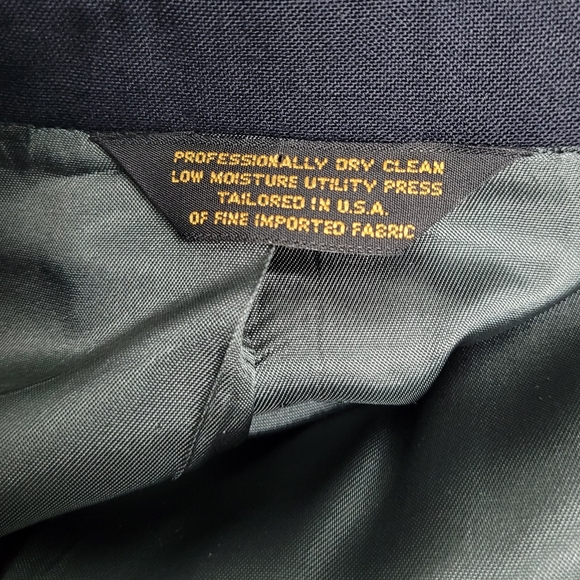 🔥 VINTAGE Johnny Carson Navy Double Breasted Sports Coat 💙💙💙 - Picture 6 of 8